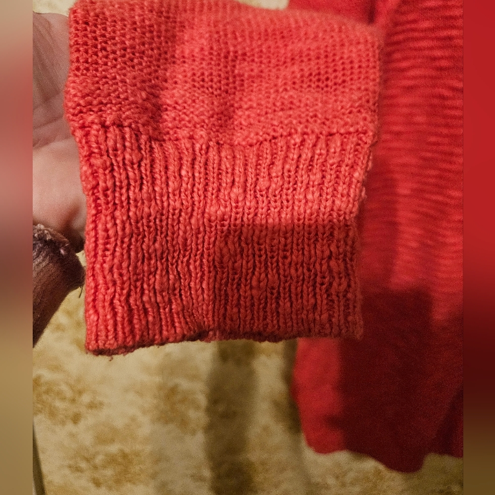Ellen Tracy Knit Hooded  Sweater W/ Zipper - Picture 6 of 9